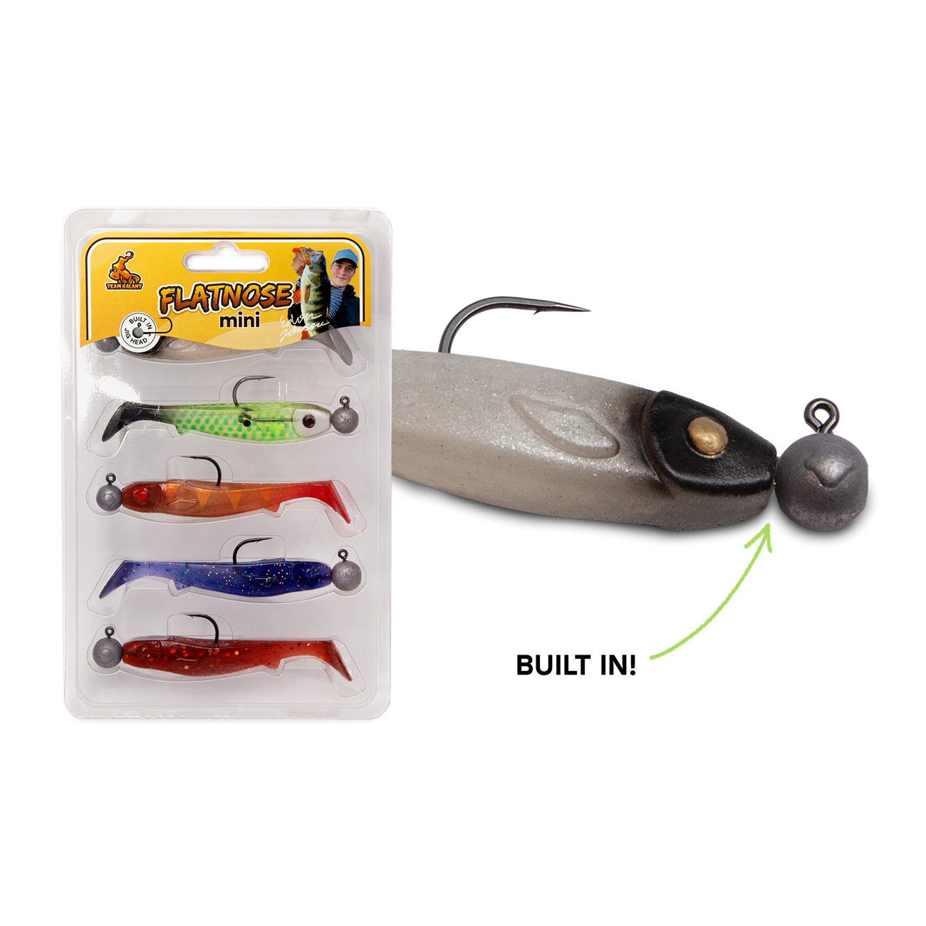 Köp FFlatnose Mini 9 cm RnR - Klart Vatten (5-pack) på MiEKO!
