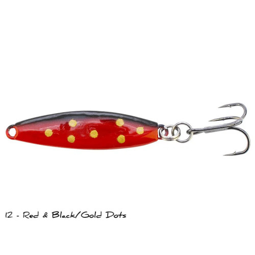 Köp Turbodraget 14g - Färg 12 Red/Black Gold Dots på Miekofishing.se!