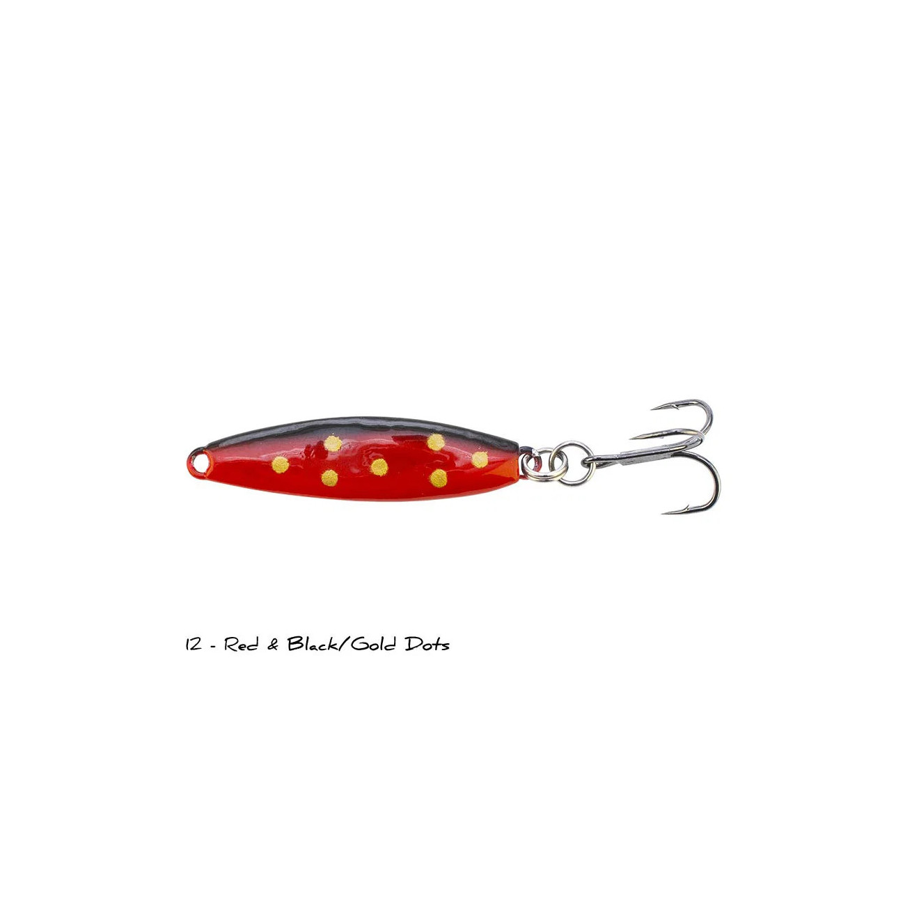 Köp Turbodraget 14g - Färg 12 Red/Black Gold Dots på Miekofishing.se!