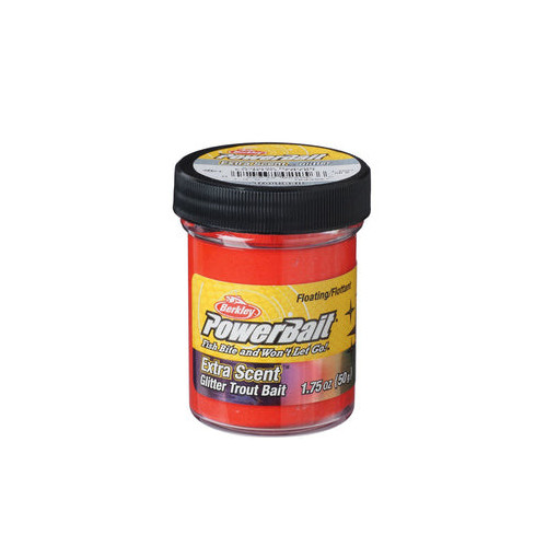Köp Powerbait Extra Scent - Salmon Red Glitter på Miekofishing.se!