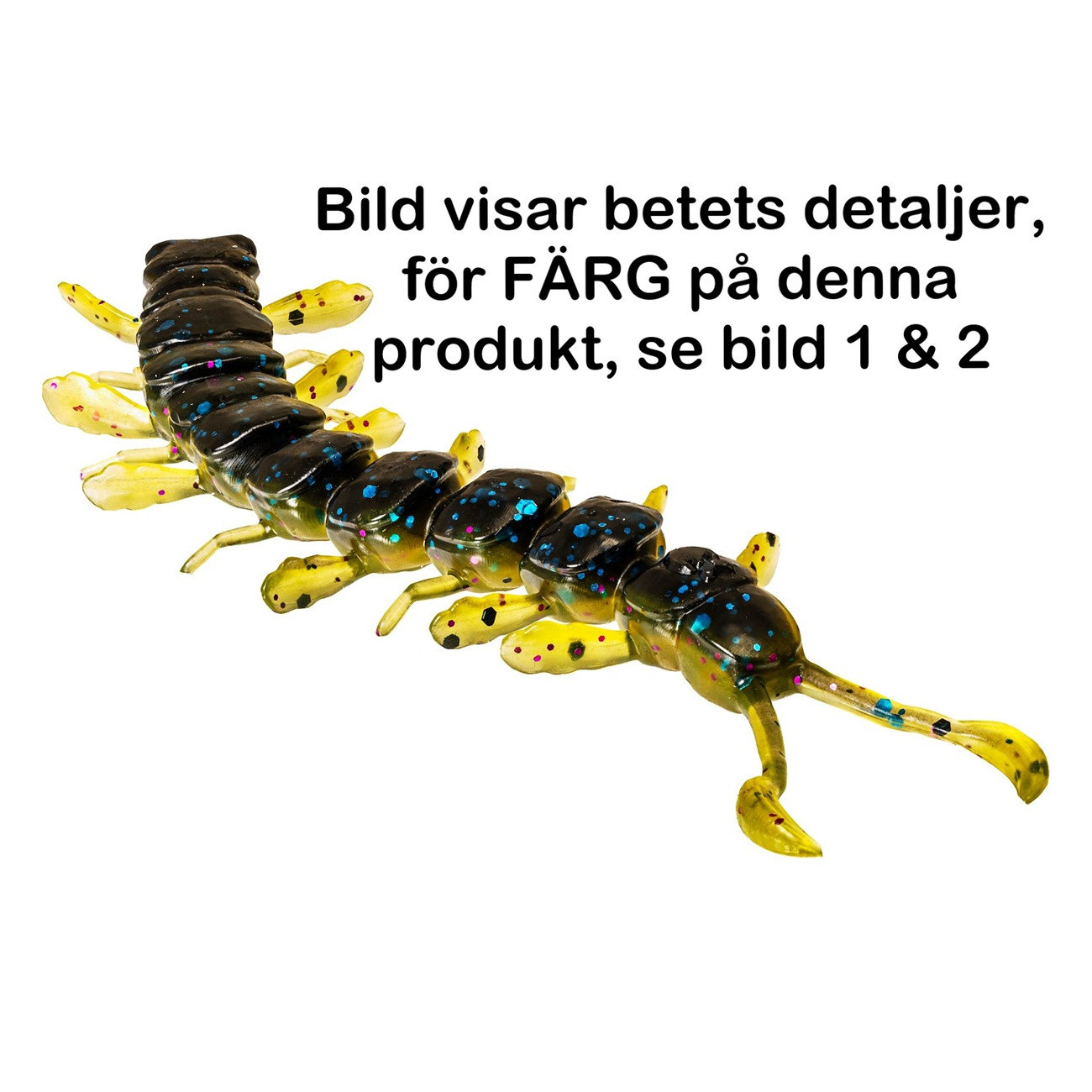 Köp Westin Centipede 9,5cm 4g - Midnight Pumpkin (4-pack) på MiEKO!