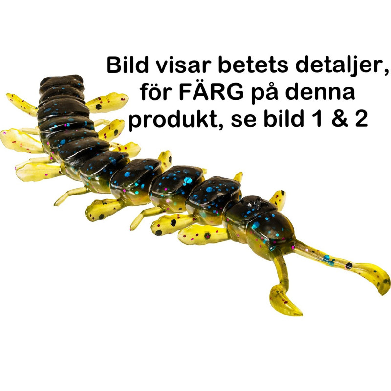 Köp Westin Centipede 9,5cm 4g - UV Millipede (4-pack) på MiEKO!
