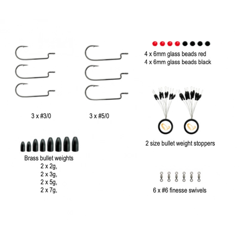 Köp Savage Gear Rib Worm Kit 9-10,5cm 60pcs på MiEKOfishing.se!