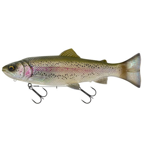 Köp SG 3D Line Thru Pulsetail Trout 16cm - Rainbow på Miekofishing.se!