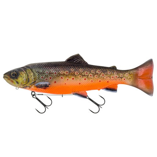 Köp SG 3D Line Thru Pulsetail Trout 16cm - Rainbow på Miekofishing.se!