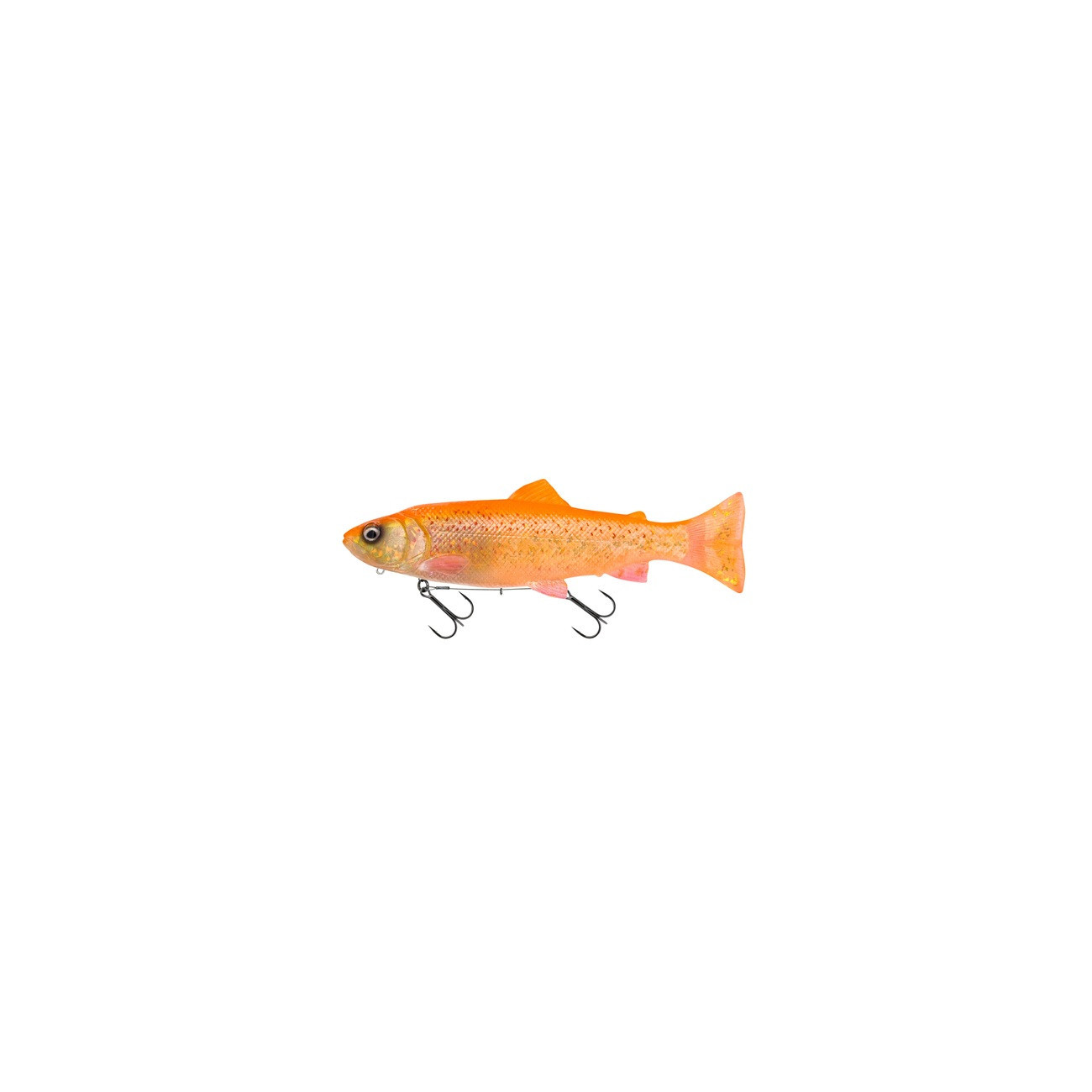 Köp SG 3D Line Thru Pulsetail Trout 16cm - Golden Albino på MiEKO!
