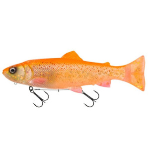 Köp SG 3D Line Thru Pulsetail Trout 16cm - Golden Albino på MiEKO!
