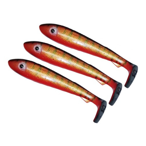 Köp SvartZonker McRubber Big Bass 12,5 cm - Redtiger (3-pack) på Miekofishing.se!