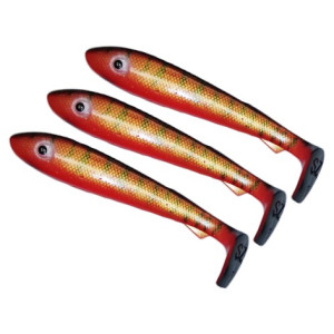 Köp SvartZonker McRubber Big Bass 12,5 cm - Redtiger (3-pack) på Miekofishing.se!