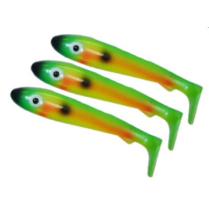 Köp SvartZonker McRubber Big Bass 12,5 cm - Papegoj (3-pack) på Miekofishing.se