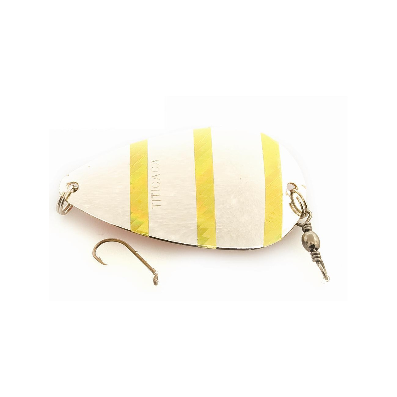 Titicaca rödingblänke 58 mm, Silver