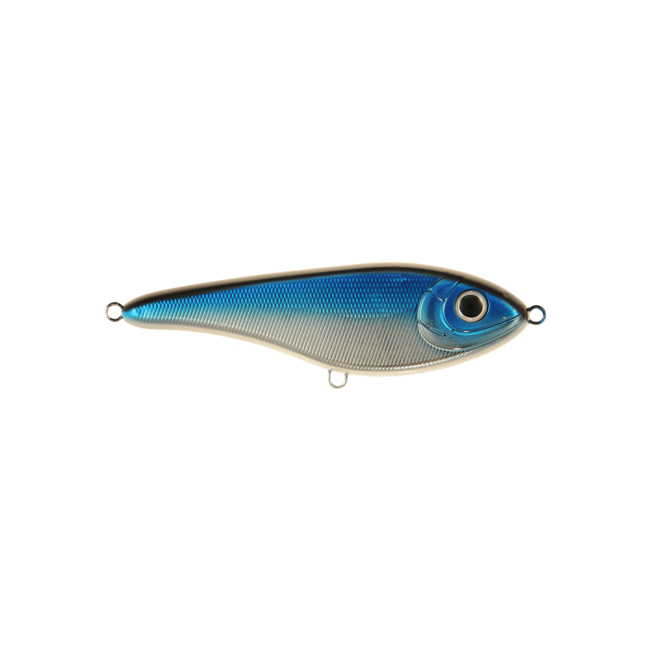 Köp Buster Jerk Shallow Runner 15 cm - Blue Chrome, på Miekofishing.se!