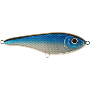 Köp Buster Jerk Shallow Runner 15 cm - Blue Chrome, på Miekofishing.se!