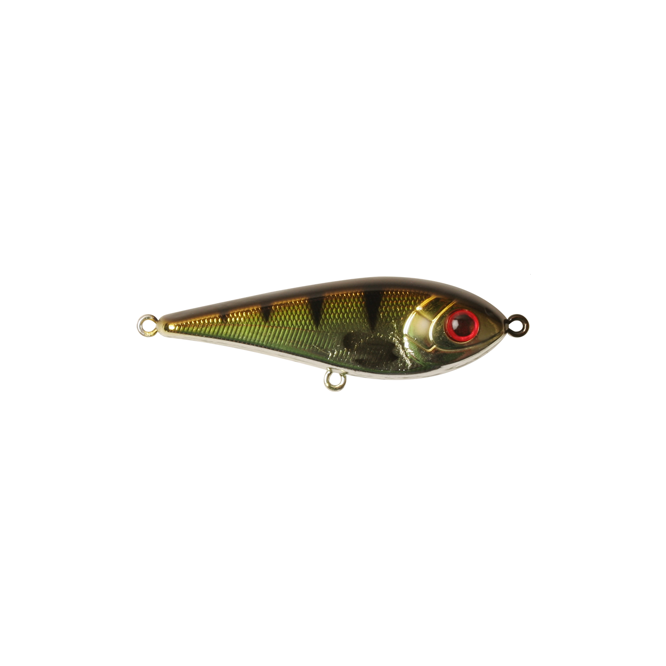 Köp Tiny Buster Jerkbait 6,5 cm - Metallic Perch, på Miekofishing.se!