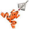 Fladen Spinning Frog 13 cm - Hot Orange