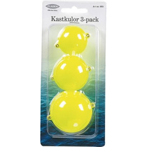 Köp Fladen Kastkulor 3-pack - Gul, online på Miekofishing.se!