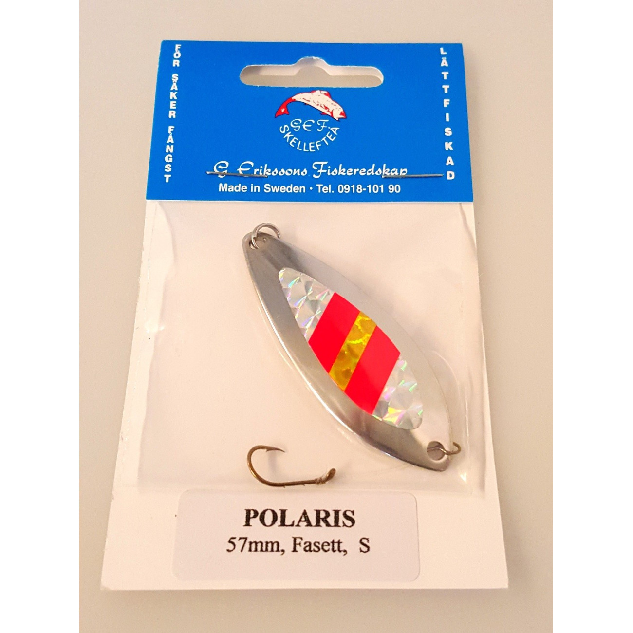 Köp 332-S POLARIS 57mm SILVER/Facett - Rödingblänke på MiEKOfishing.se