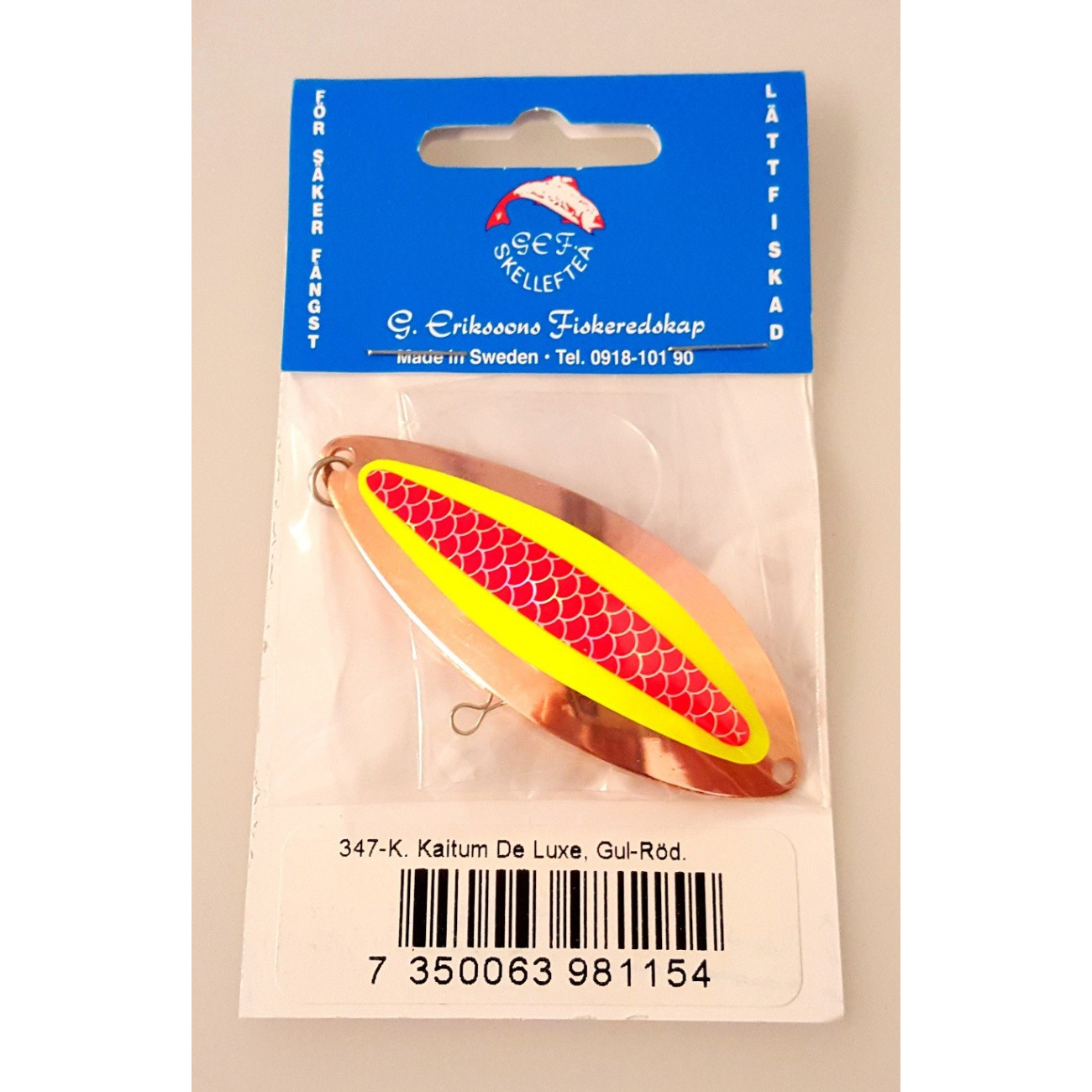 Köp G. Eriksson Rödingblänke Kaitum DeLuxe - Koppar/Gul/Röd onlne här