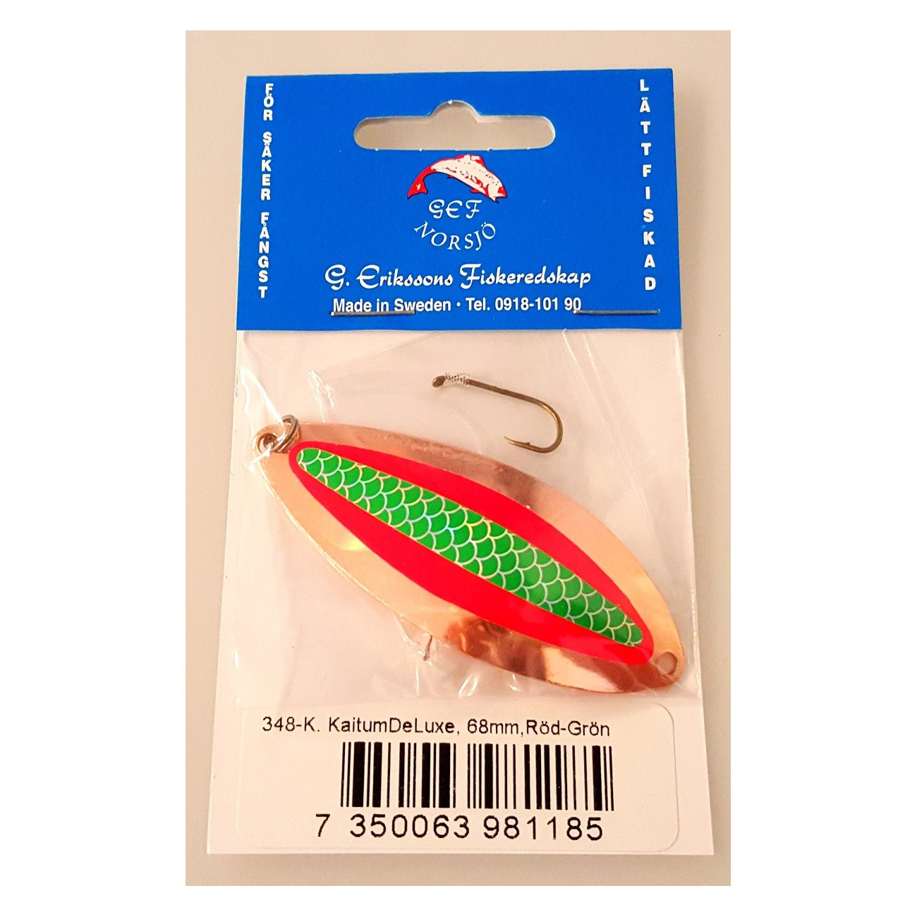 Köp G. Eriksson Rödingblänke Kaitum DeLuxe - Koppar/Röd/Grön online här!