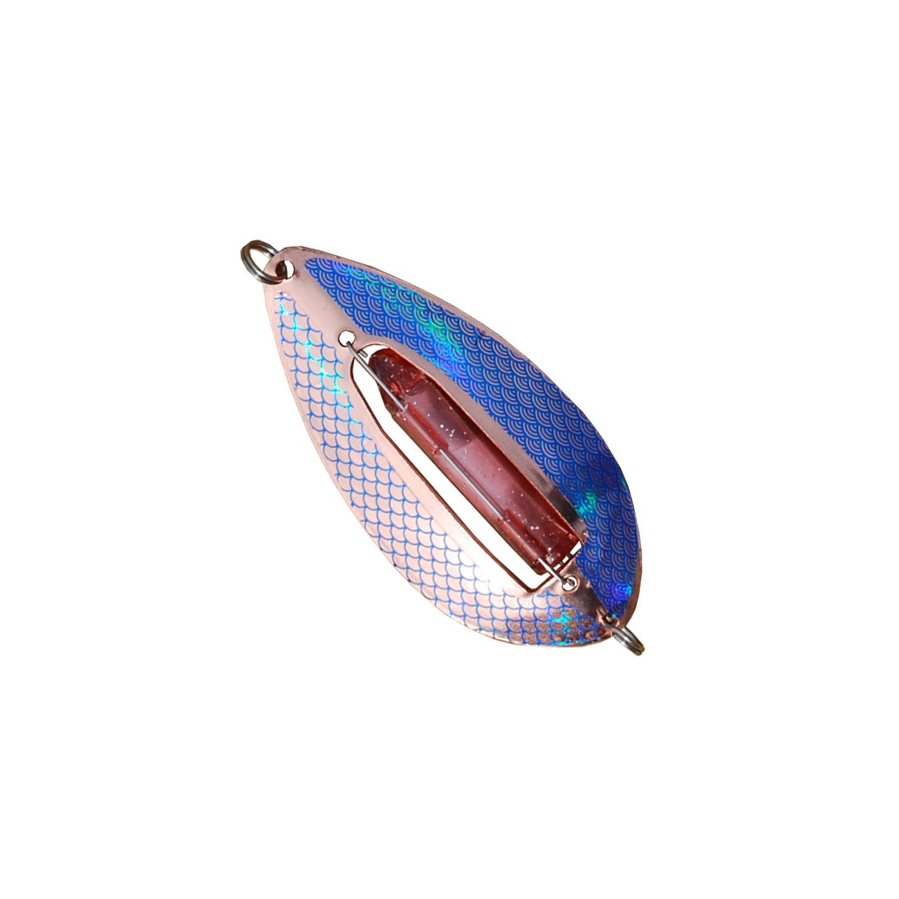 Köp Wiggler Muskus Blinkpirk 98mm - Koppar/Blå på Miekofishing.se!