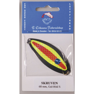 Köp 256-S SKRUVEN 68mm SILVER Gul/Röd på MiEKOfishing.se!
