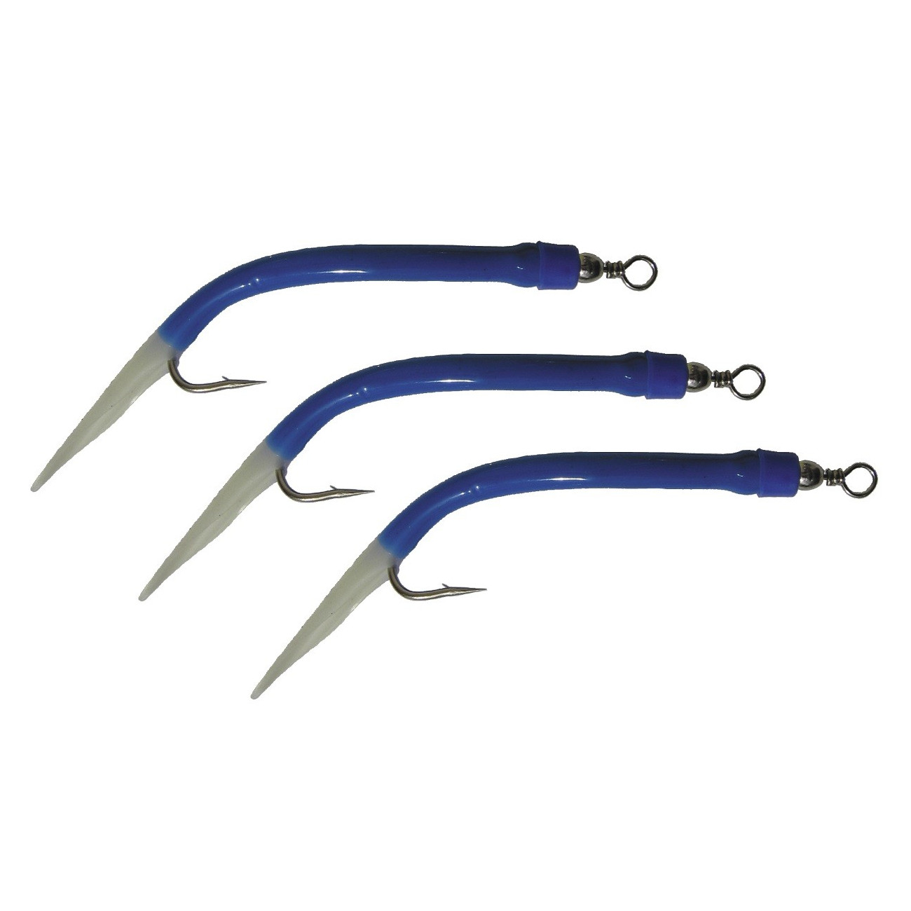 Köp Wiggler Gummimakk Riggad 4/0 - Blå lys, online på Miekofishing.se!