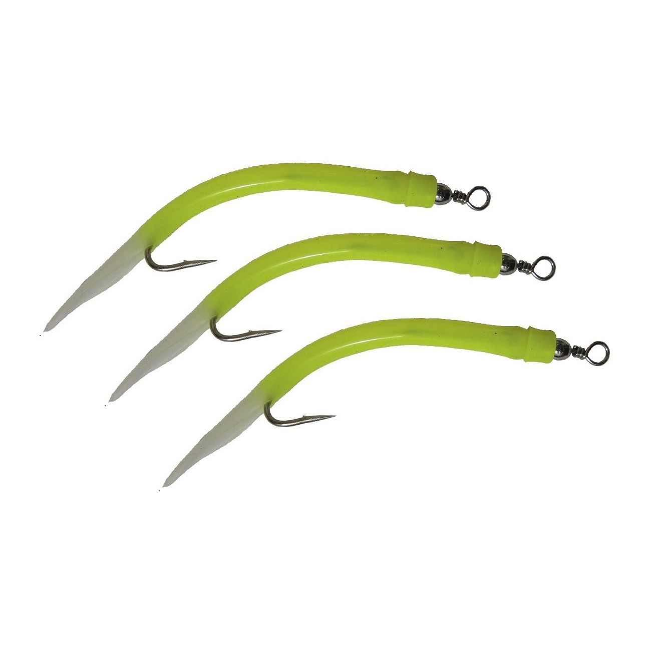 Köp Wiggler Gummimakk Riggad 6/0 - Gul lys, online på Miekofishing.se!