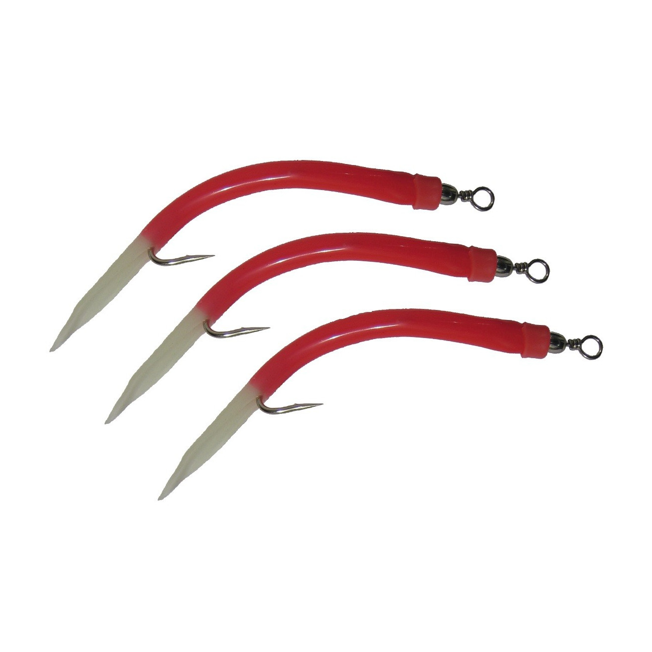 Köp Wiggler Gummimakk Riggad 10/0 - Röd lys, på Miekofishing.se!