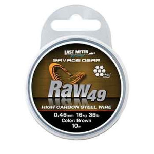 Köp Savage Gear Raw49 Wire 10m 0,45mm, på Miekofishing.se!